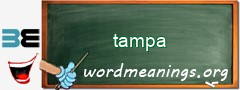 WordMeaning blackboard for tampa